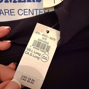 NWT woman’s large Aerie Black long leggings